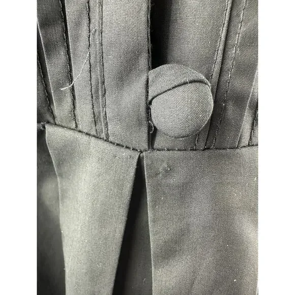 *Flawed* Victorian Choice Black Blouse Steampunk Witchy Goth Button Top Medium - Picture 5 of 16